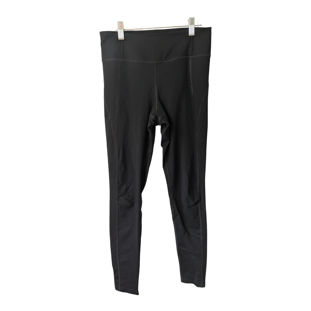 Girlfriend Collective Womens Size Small Leggings Black Mid Rise Pull On